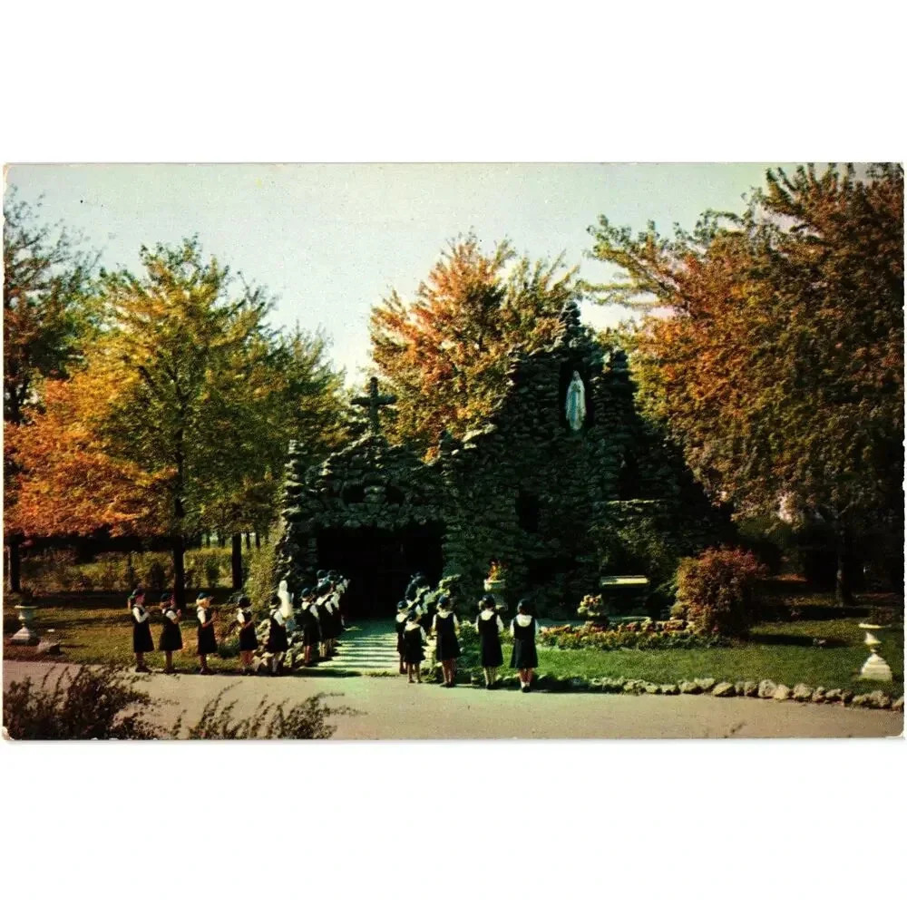 THE GROTTO St. Mary's Academy Windsor, Canada Postcard